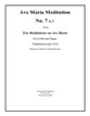 Ave Maria Meditation No. 7 Three-Part Mixed choral sheet music cover